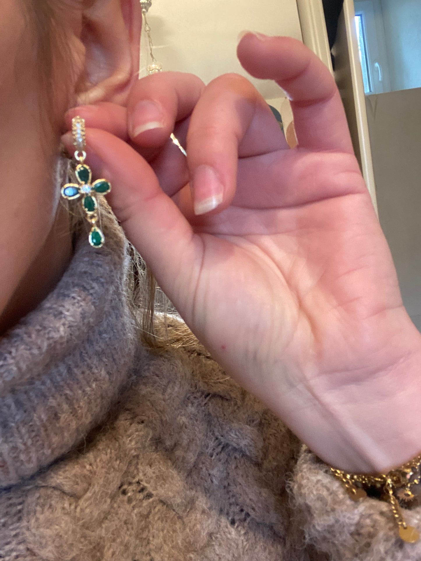 Boucles D’oreilles croix habaha