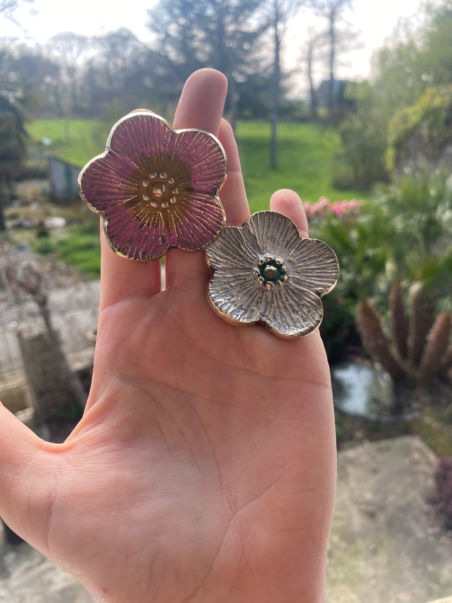 Bouton de porte flower