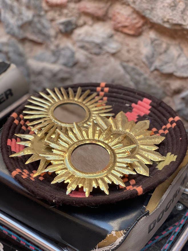 Miroir Sweet Sunny, bronze