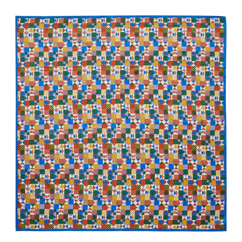 Bonheur du jour  Foulard Indien Enfant - Patchy Blue