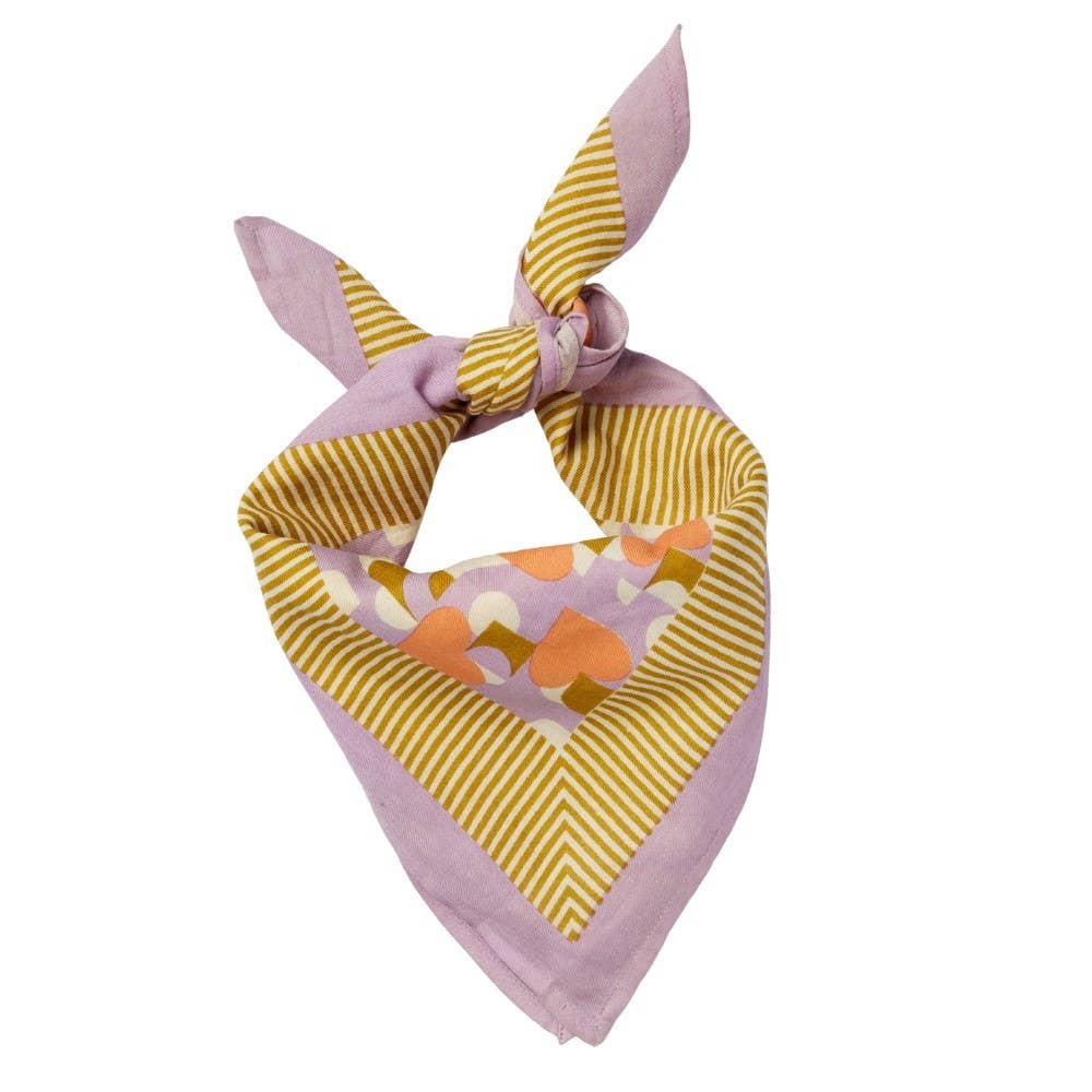 Bonheur du jour  Foulard Indien Enfant - Love Mon Coeur Mauve