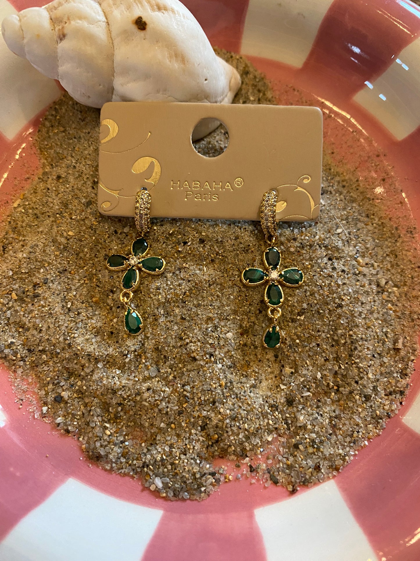 Boucles D’oreilles croix habaha