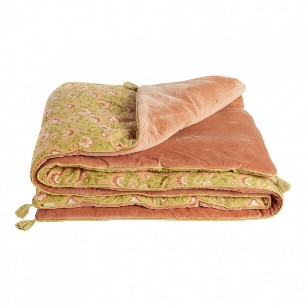 Bonheur du jour  Sofa Cover - Ganesh Olive