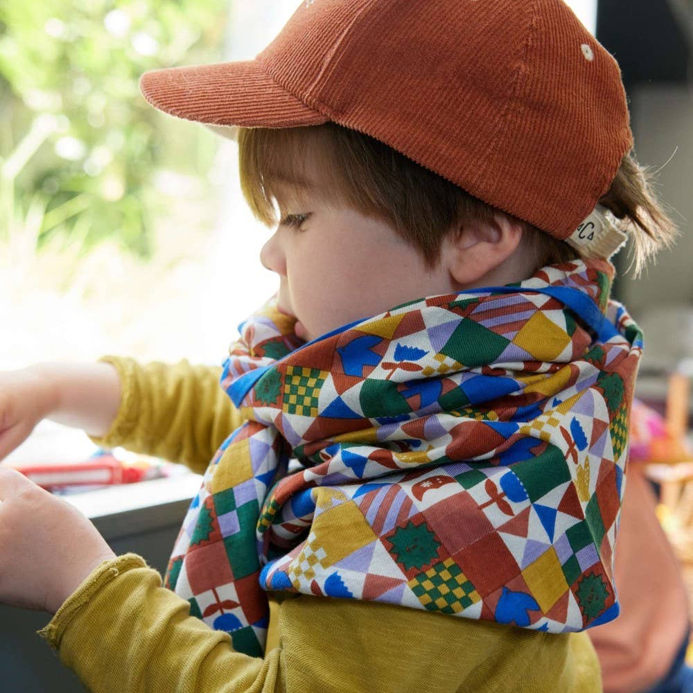 Bonheur du jour  Foulard Indien Enfant - Patchy Blue