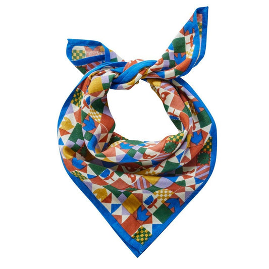 Bonheur du jour  Foulard Indien Enfant - Patchy Blue