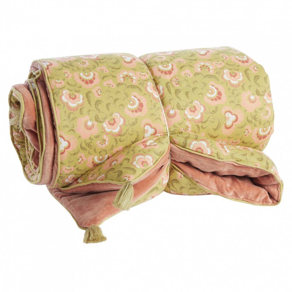 Bonheur du jour  Sofa Cover - Ganesh Olive