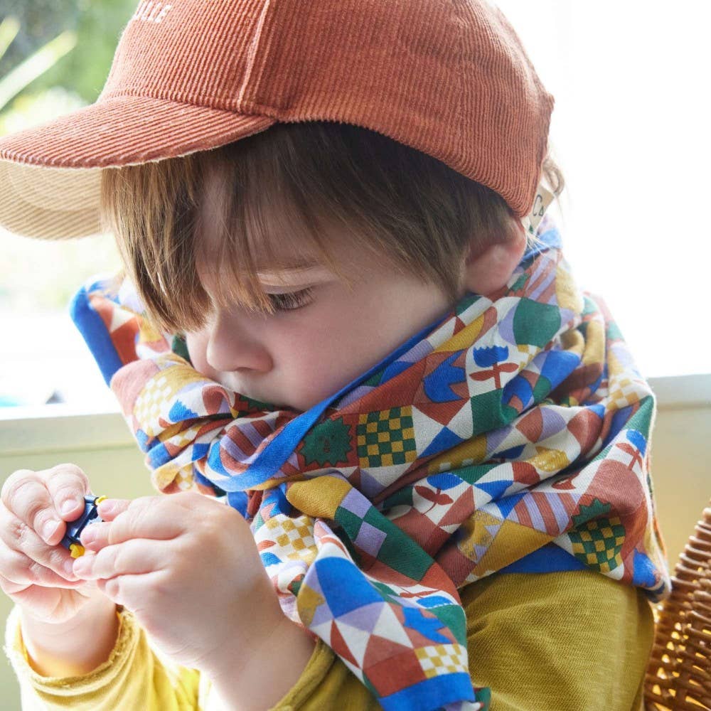 Bonheur du jour  Foulard Indien Enfant - Patchy Blue