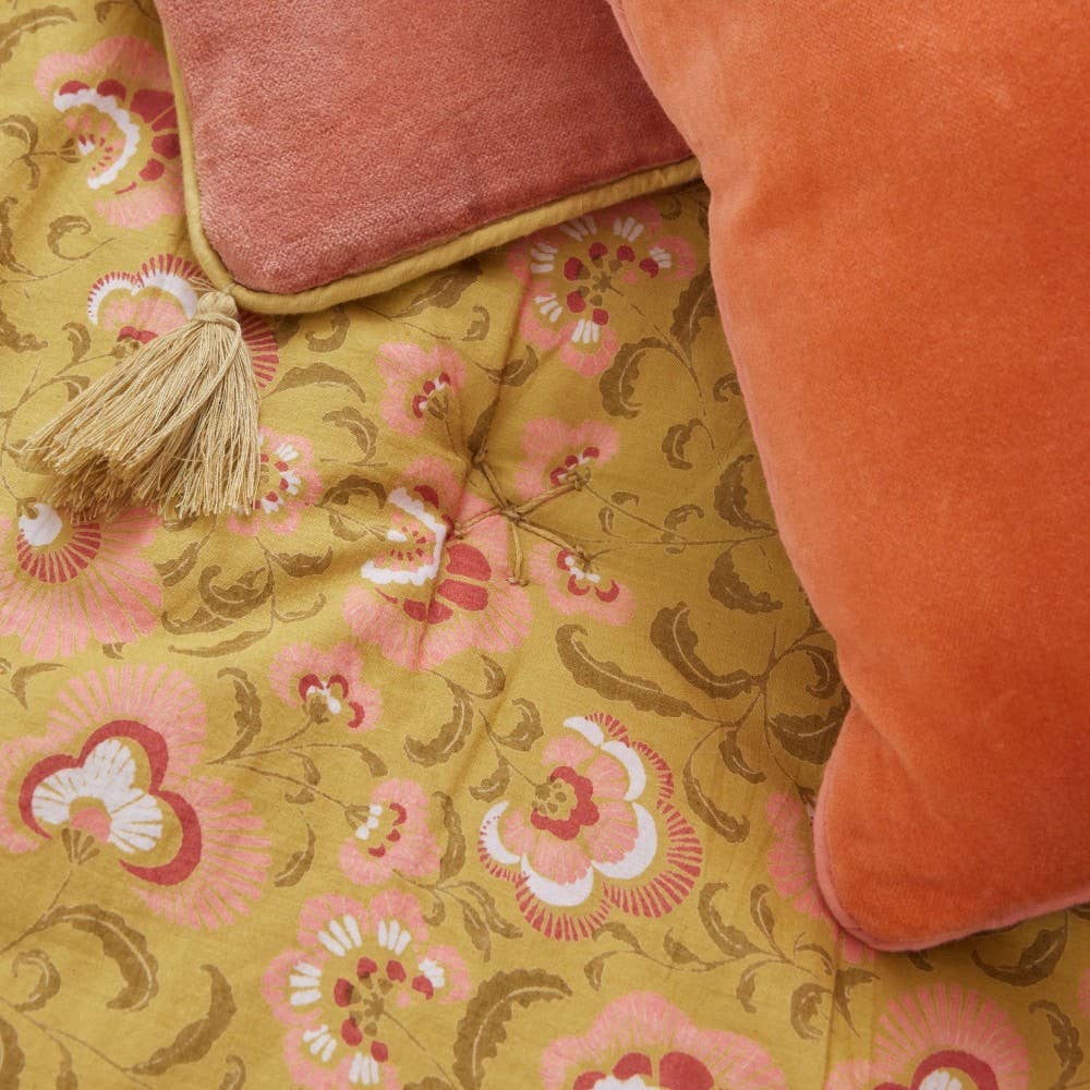 Bonheur du jour  Sofa Cover - Ganesh Olive